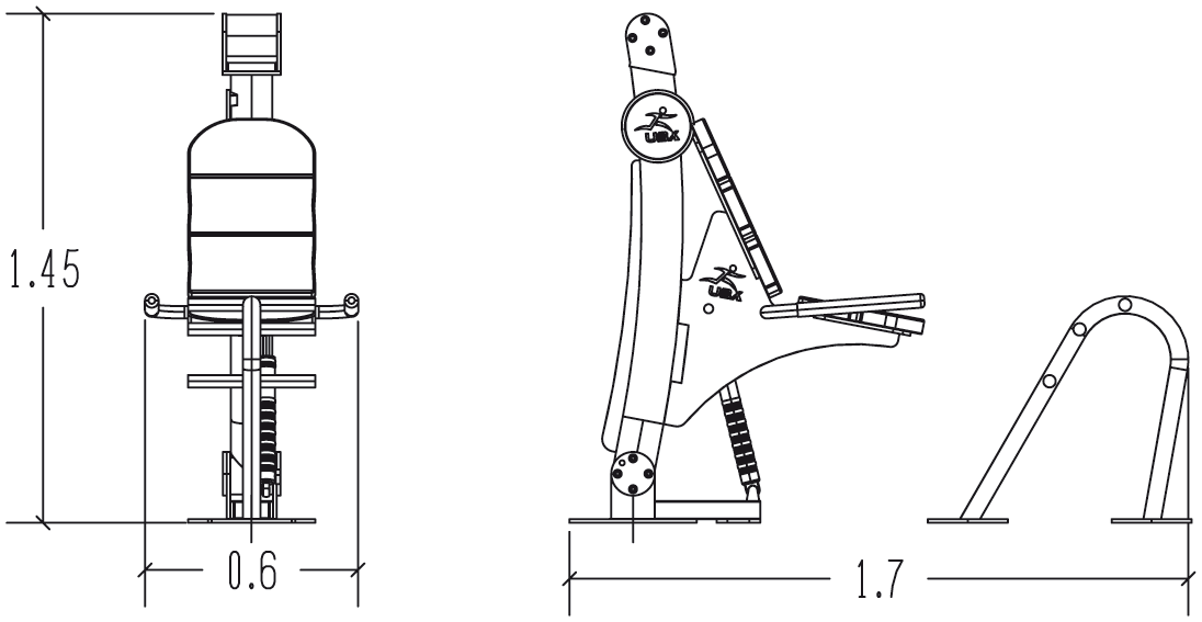 Hydrauliczna prasa do nóg Urbanix R37-UBX-215