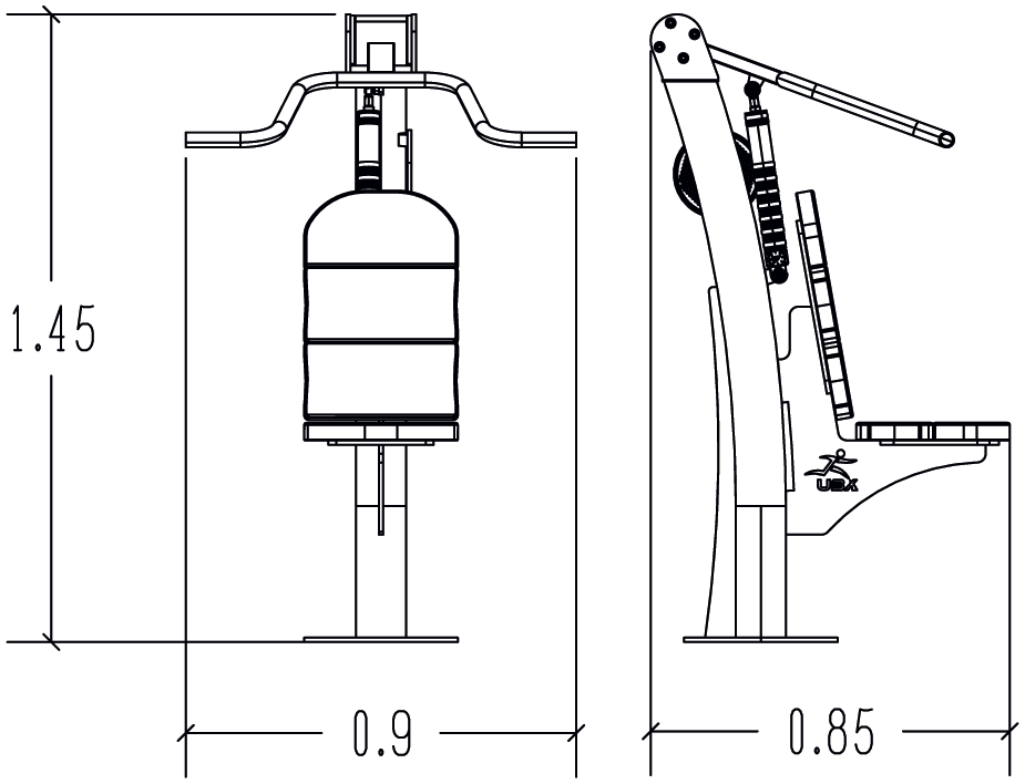 Hydraulic High Pulley Urbanix R37-UBX-248B